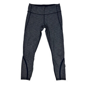 Lululemon On Track Tight Leggings Heathered Black Gray Size 6